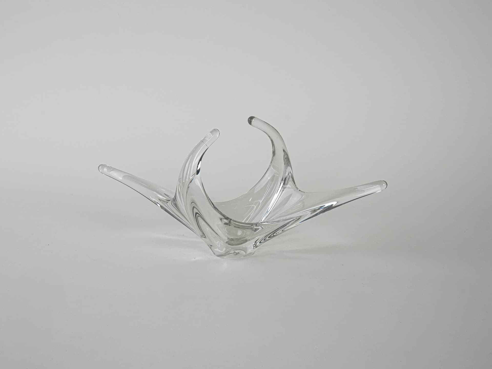 Bowl Space Age, transparent glass, Italy, 1960s. - 195853