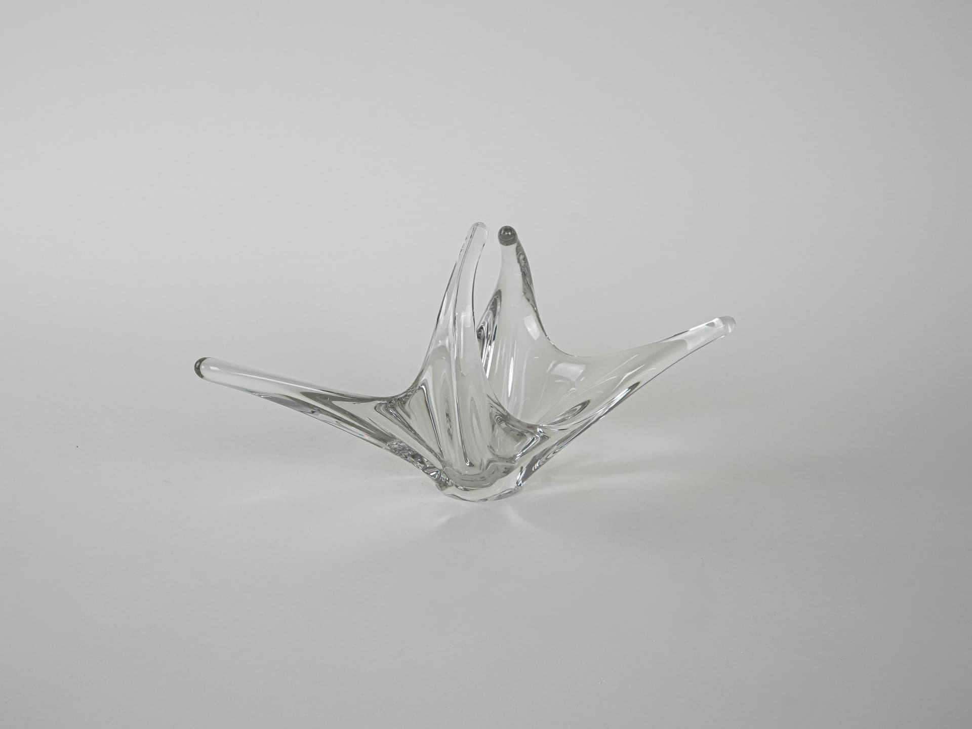 Bowl Space Age, transparent glass, Italy, 1960s. - 195856