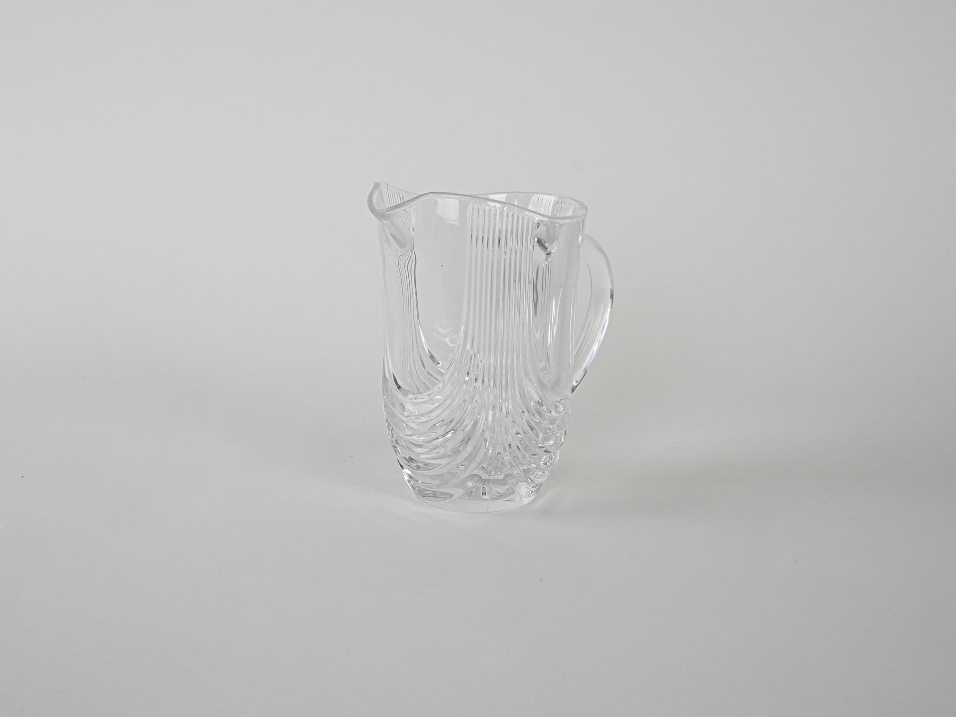 Dzbanek, transparentny kryształ, Włochy, lata 70. - 195874