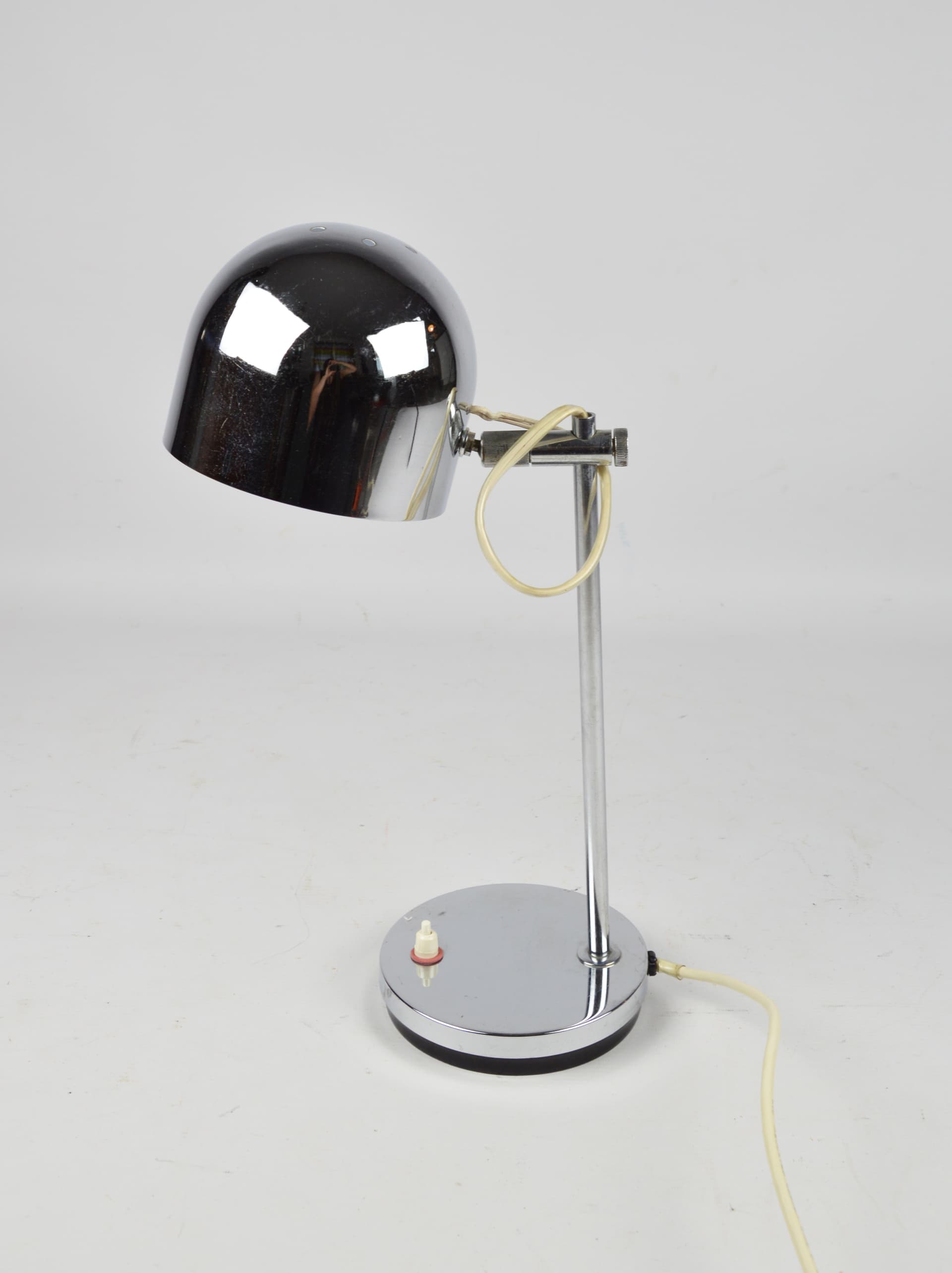 Lampka biurkowa Space Age, chrom srebrny, metal, lata 80. - 196000
