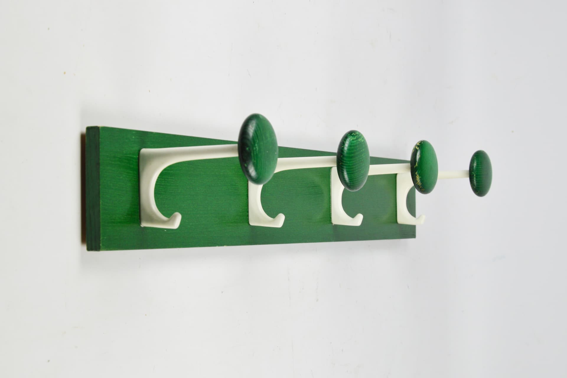 Wieszak ścienny, Space Age, zielony, lata 70. - 196005