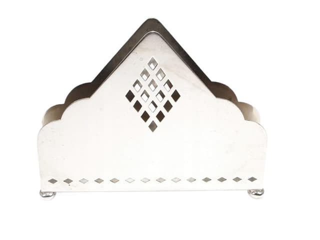 Serwetnik secesyjny, srebrny mosiądz, WMF, Niemcy, początek XX w. - WYMIARY