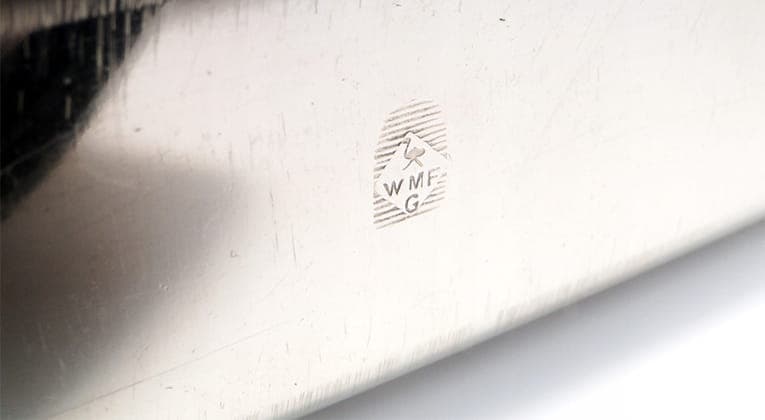 Serwetnik secesyjny, srebrny mosiądz, WMF, Niemcy, początek XX w. - 196099