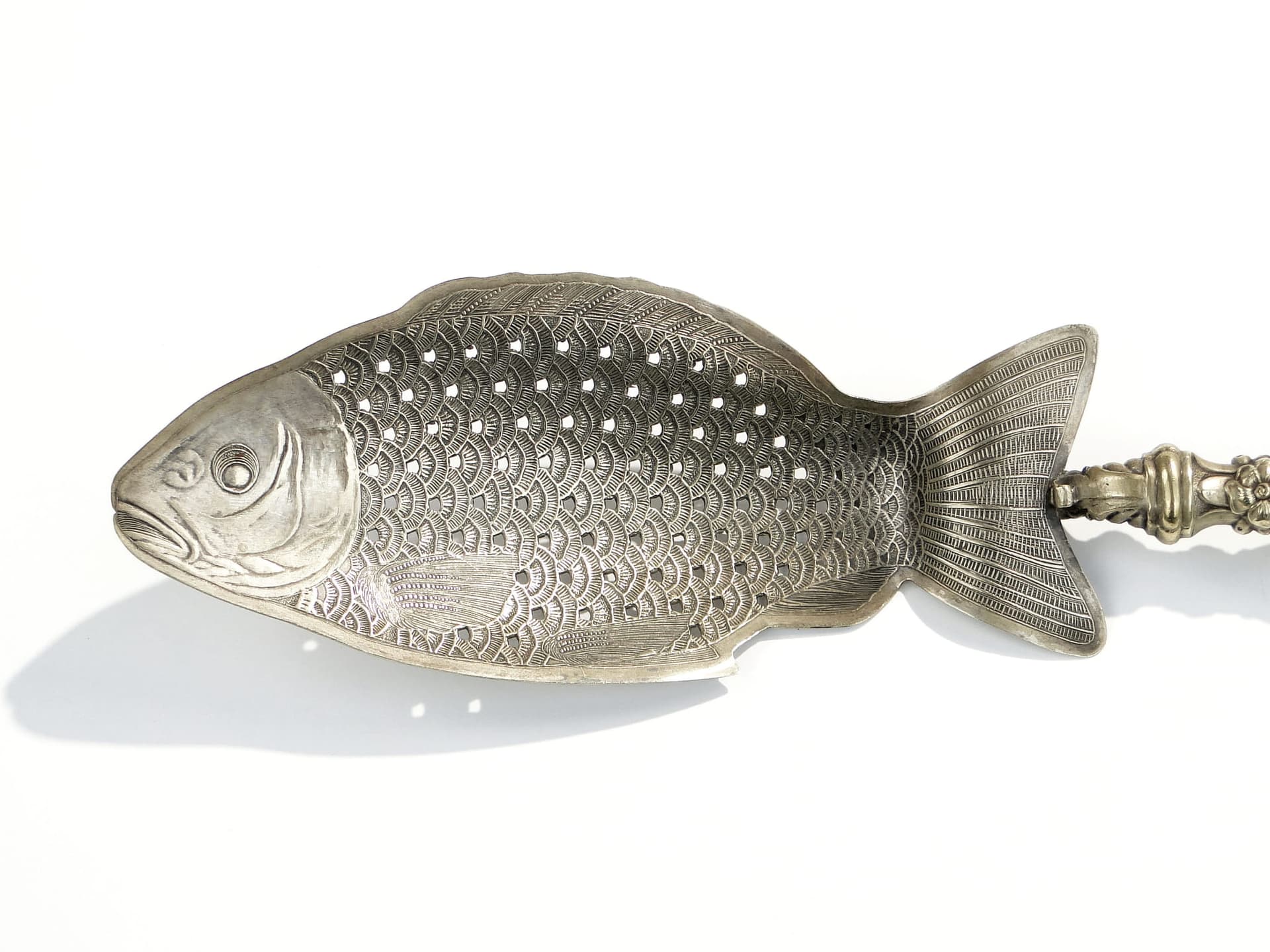 Fish Serving Spatula, Art Nouveau, silver metal, Poland, early 20th c. - 196122