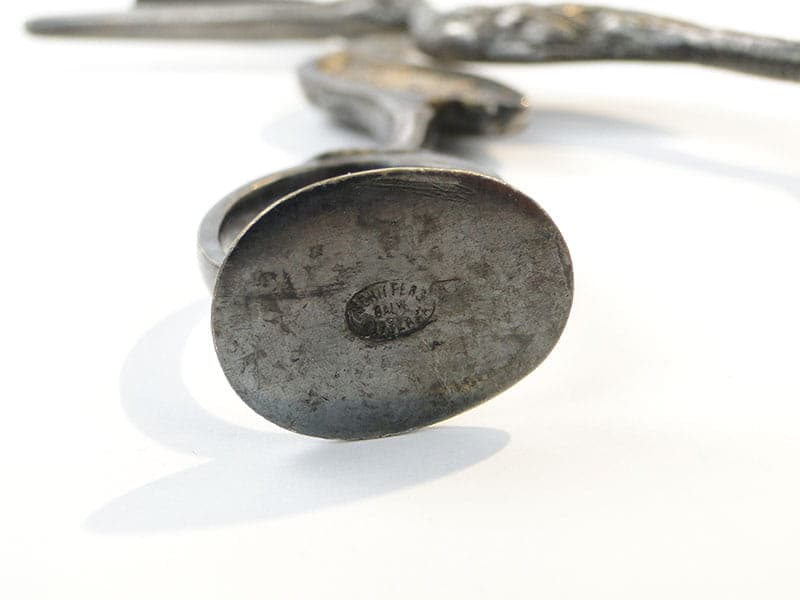 Szczypce do powijaków, srebro na mosiądzu, Schiffers, Polska, XIX w. - 196148