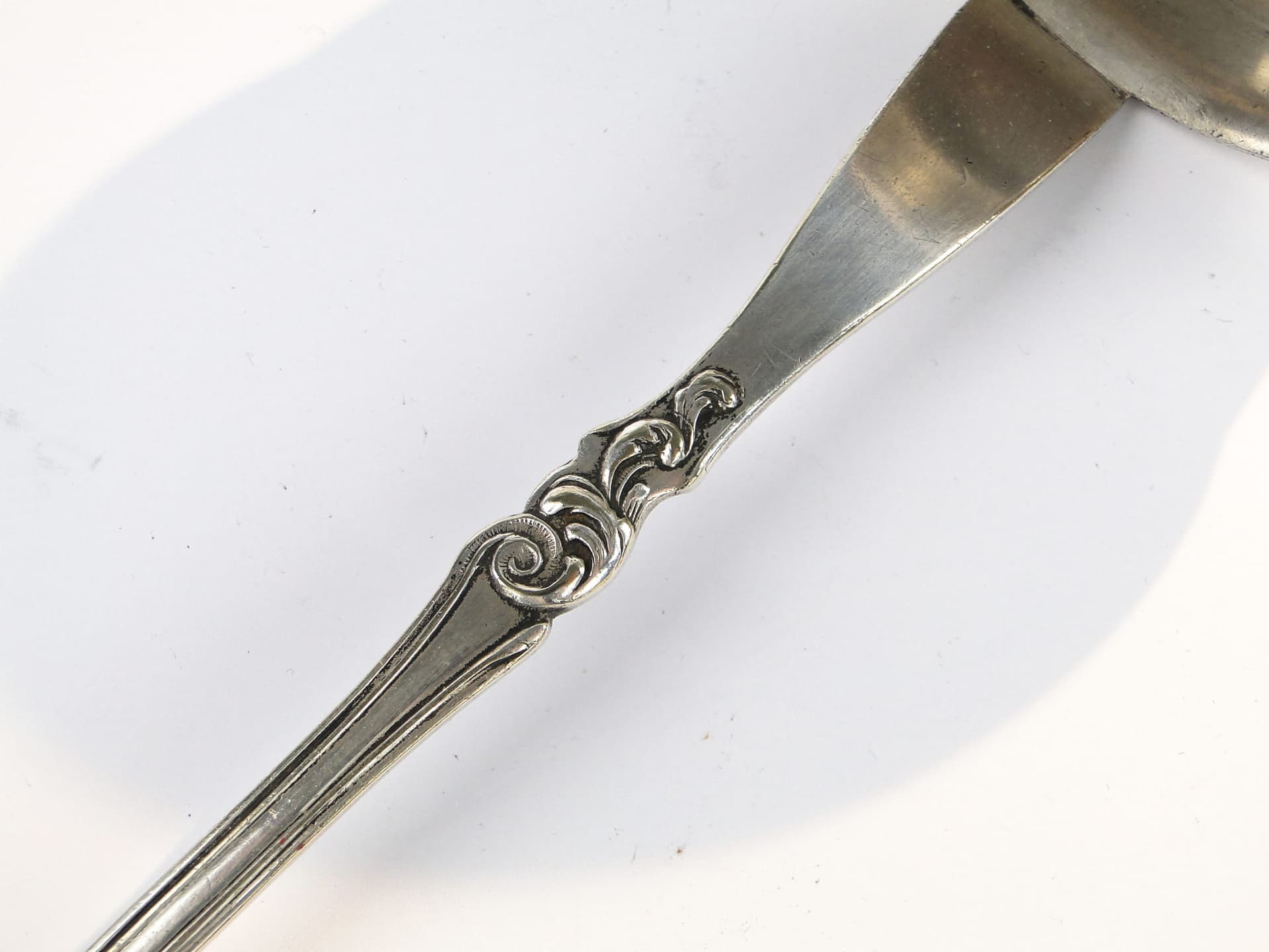 Łyżka wazowa, srebro, mosiądz, Bracia Henneberg, Polska, lata 20. - 196197