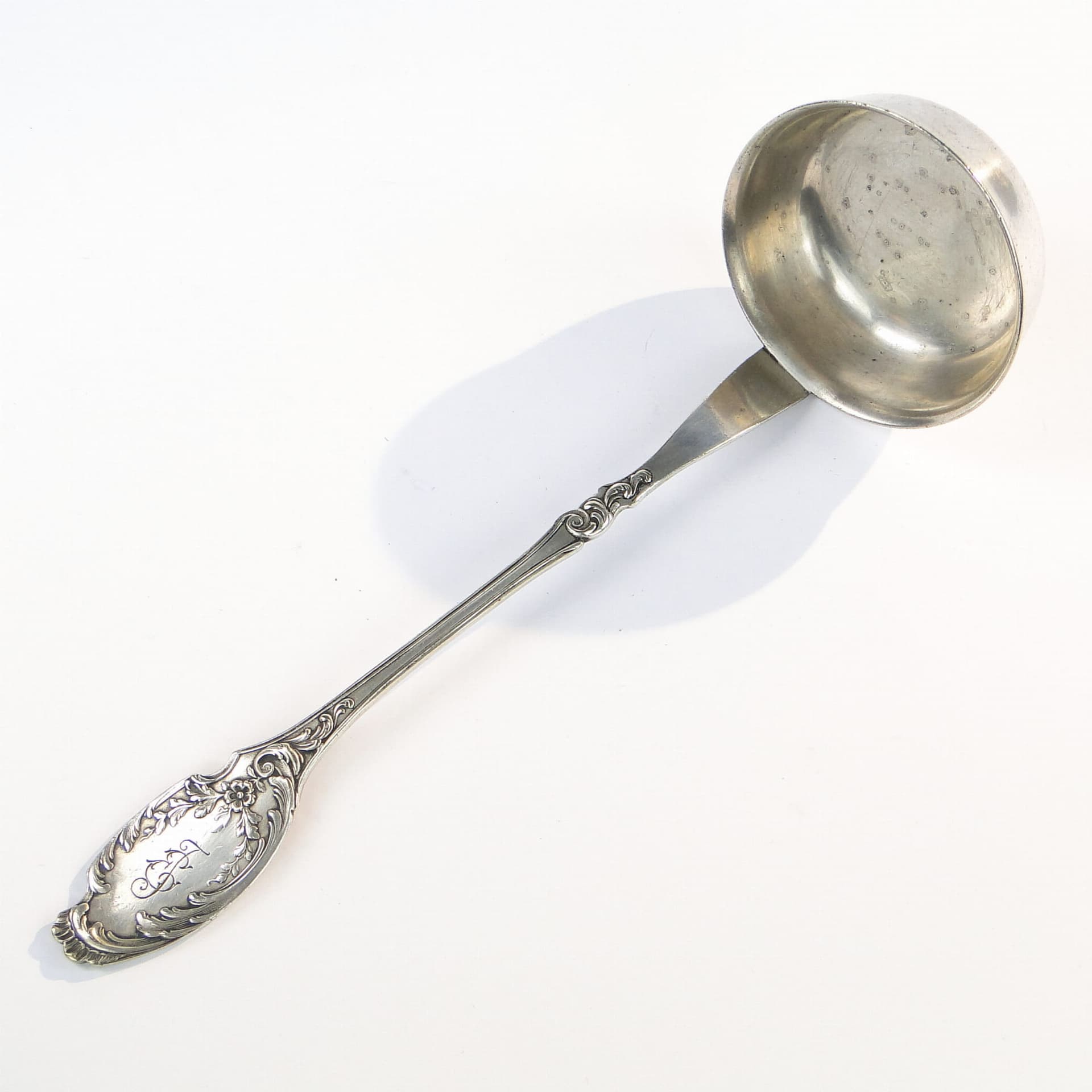 Łyżka wazowa, srebro, mosiądz, Bracia Henneberg, Polska, lata 20. - 196198