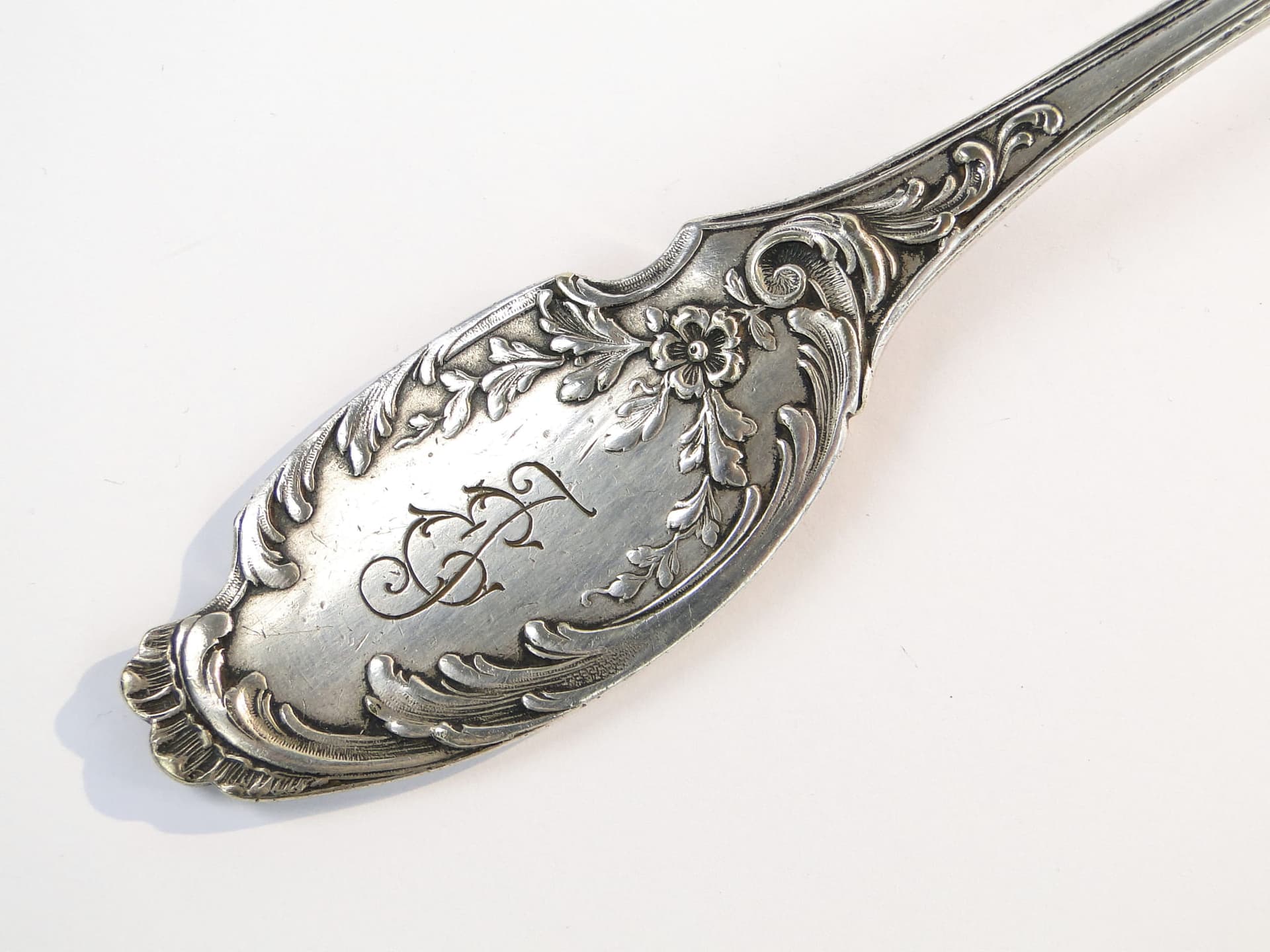 Łyżka wazowa, srebro, mosiądz, Bracia Henneberg, Polska, lata 20. - 196196