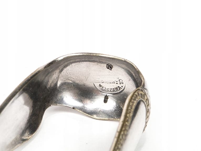 Serving tongs, Art Nouveau, silver brass, Poland, early 20th c. - 196202
