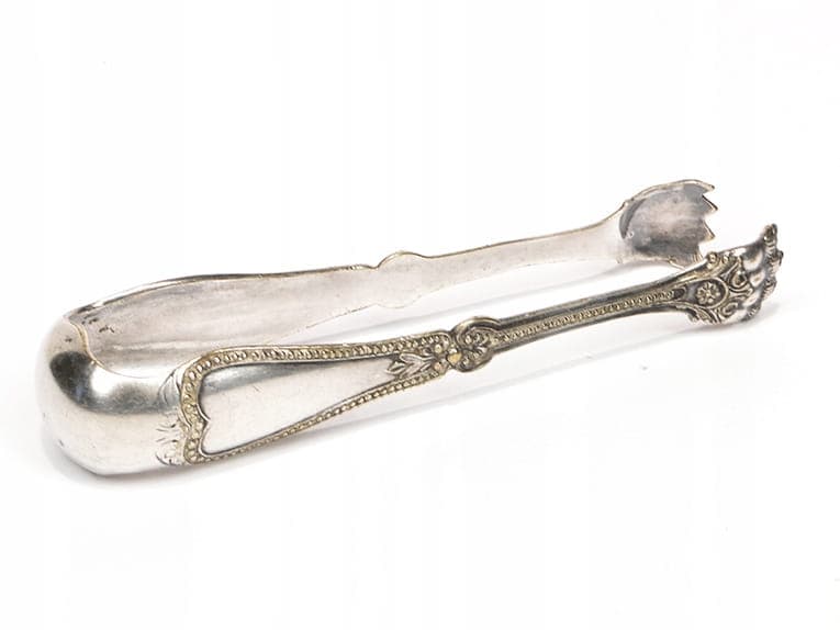 Serving tongs, Art Nouveau, silver brass, Poland, early 20th c. - 196207