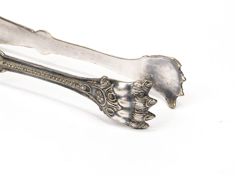 Serving tongs, Art Nouveau, silver brass, Poland, early 20th c. - 196206