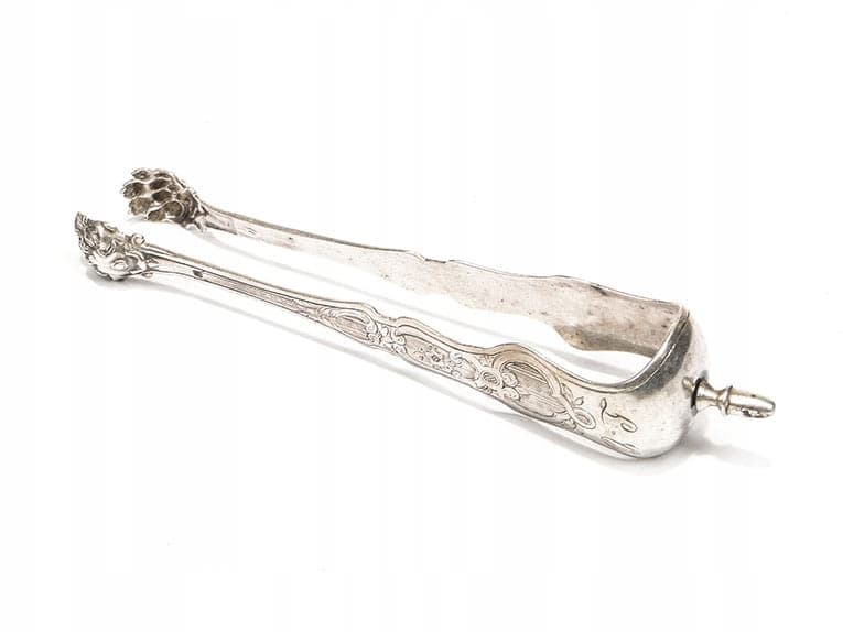 Sugar tongs, Classicism, silver, Wrocław, Poland, 17th century - 196220
