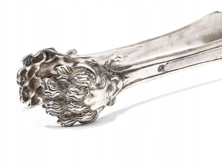 Sugar tongs, Classicism, silver, Wrocław, Poland, 17th century - 196223