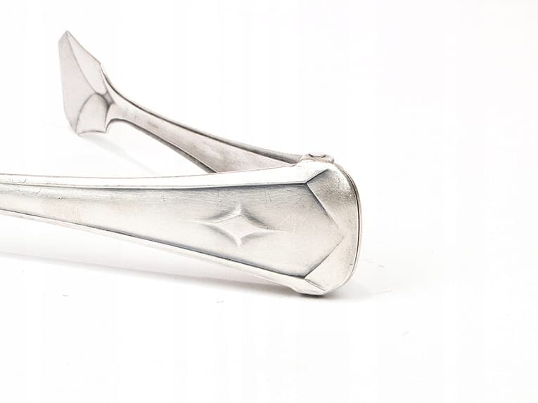 Table tongs Art Deco, silver metal, Bracia Henneberg, Poland, 1930s. - 196238