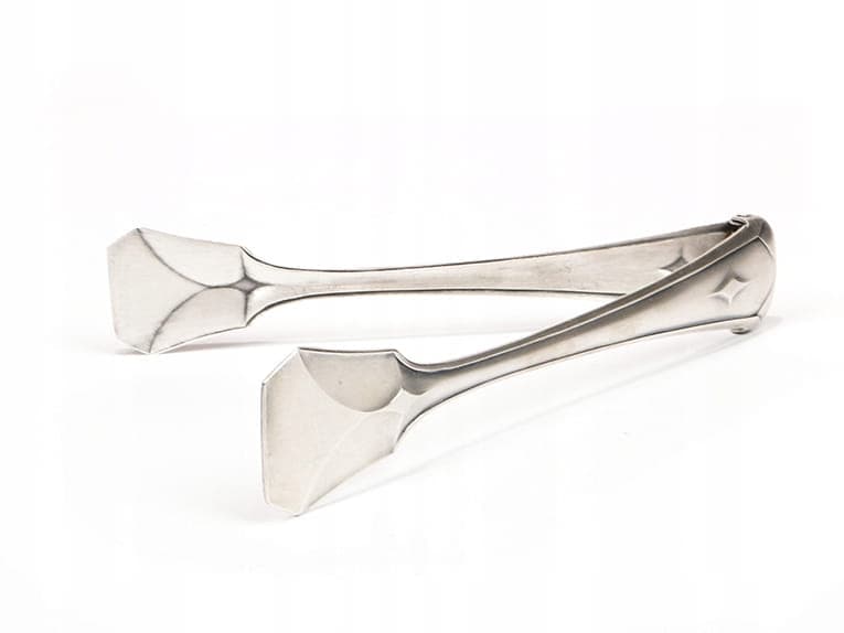 Table tongs Art Deco, silver metal, Bracia Henneberg, Poland, 1930s. - 196239