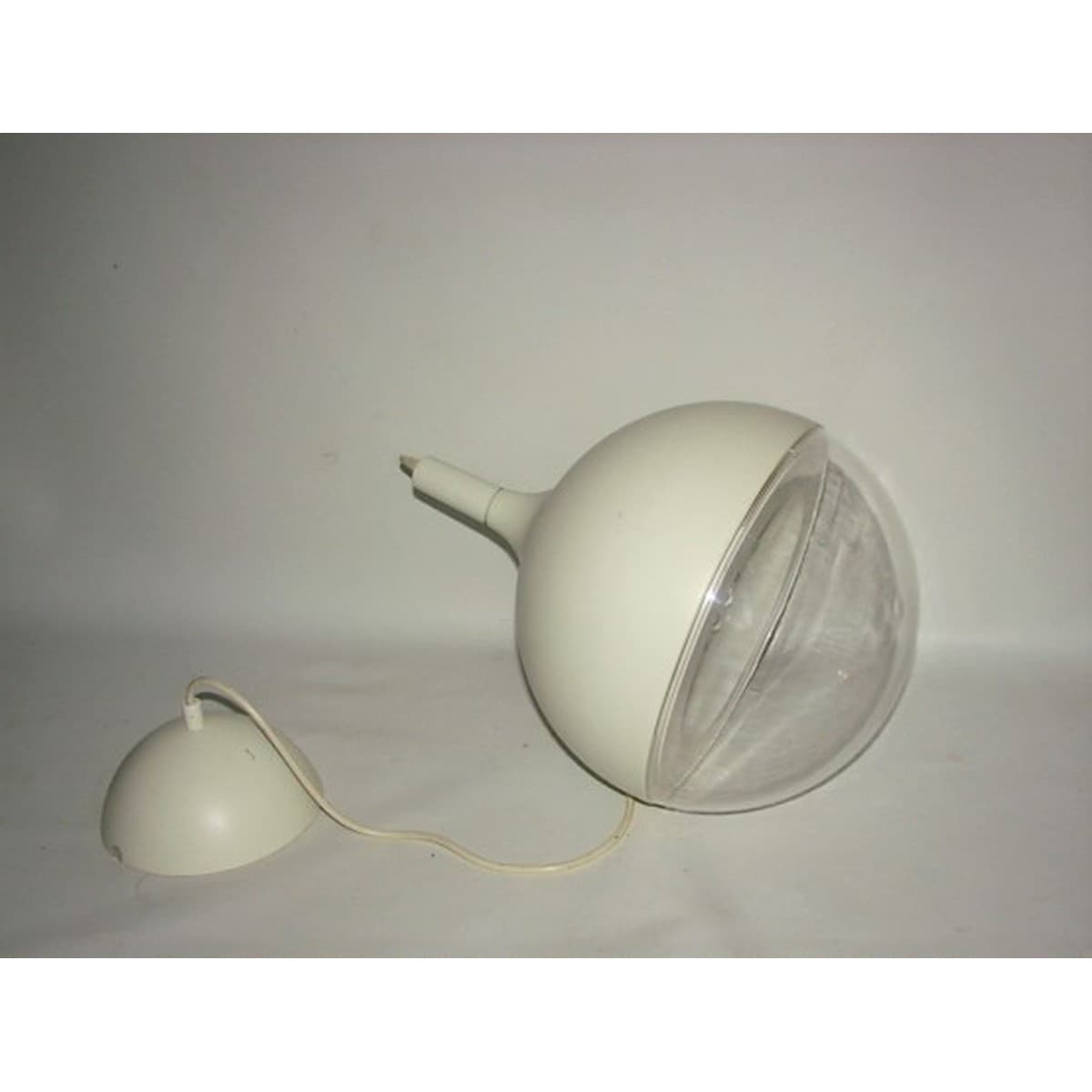 Pendant Lamp Space Age, ivory white, metal, Scandinavia, 1970s - 196245