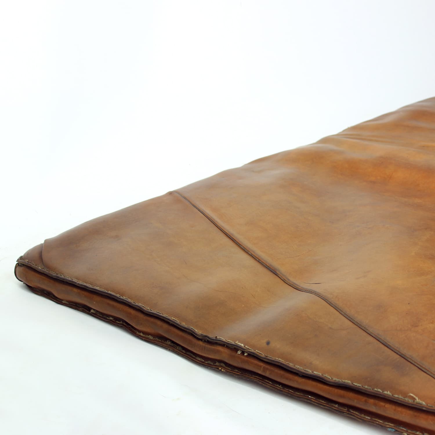 Gym mat, brown natural leather, Czechoslovakia, 1930s. - 196455