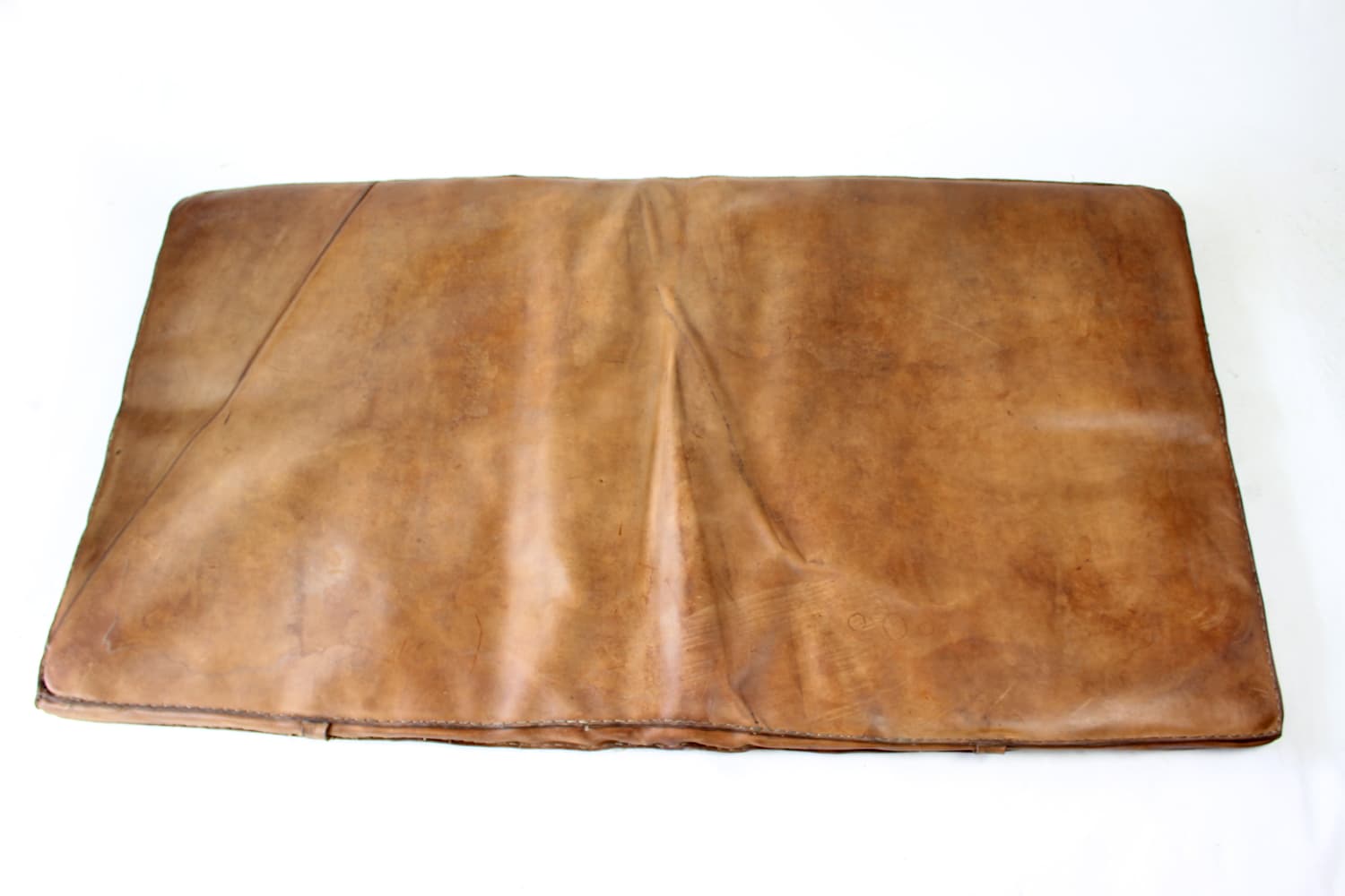 Gym mat, brown natural leather, Czechoslovakia, 1930s. - 196453