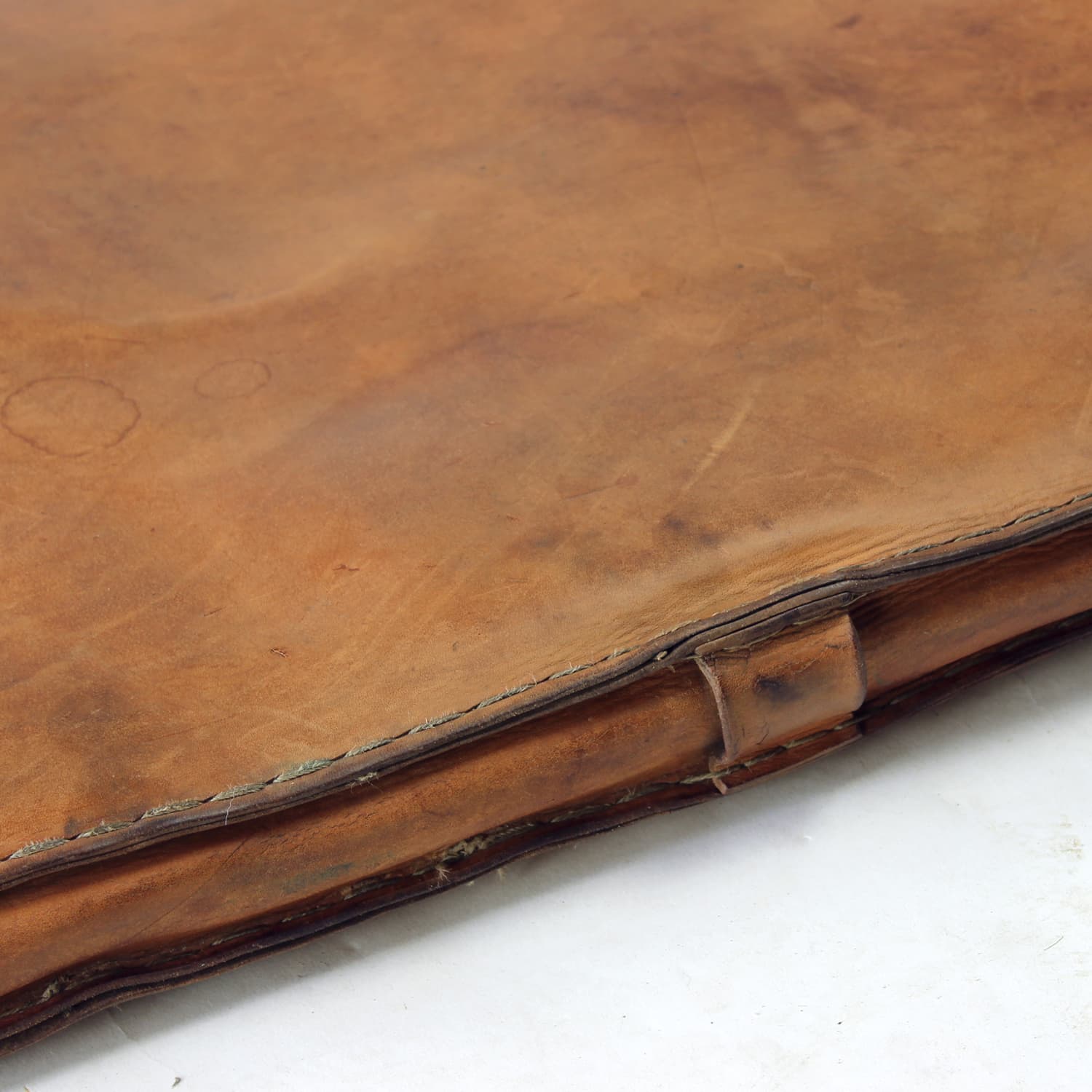 Gym mat, brown natural leather, Czechoslovakia, 1930s. - 196458