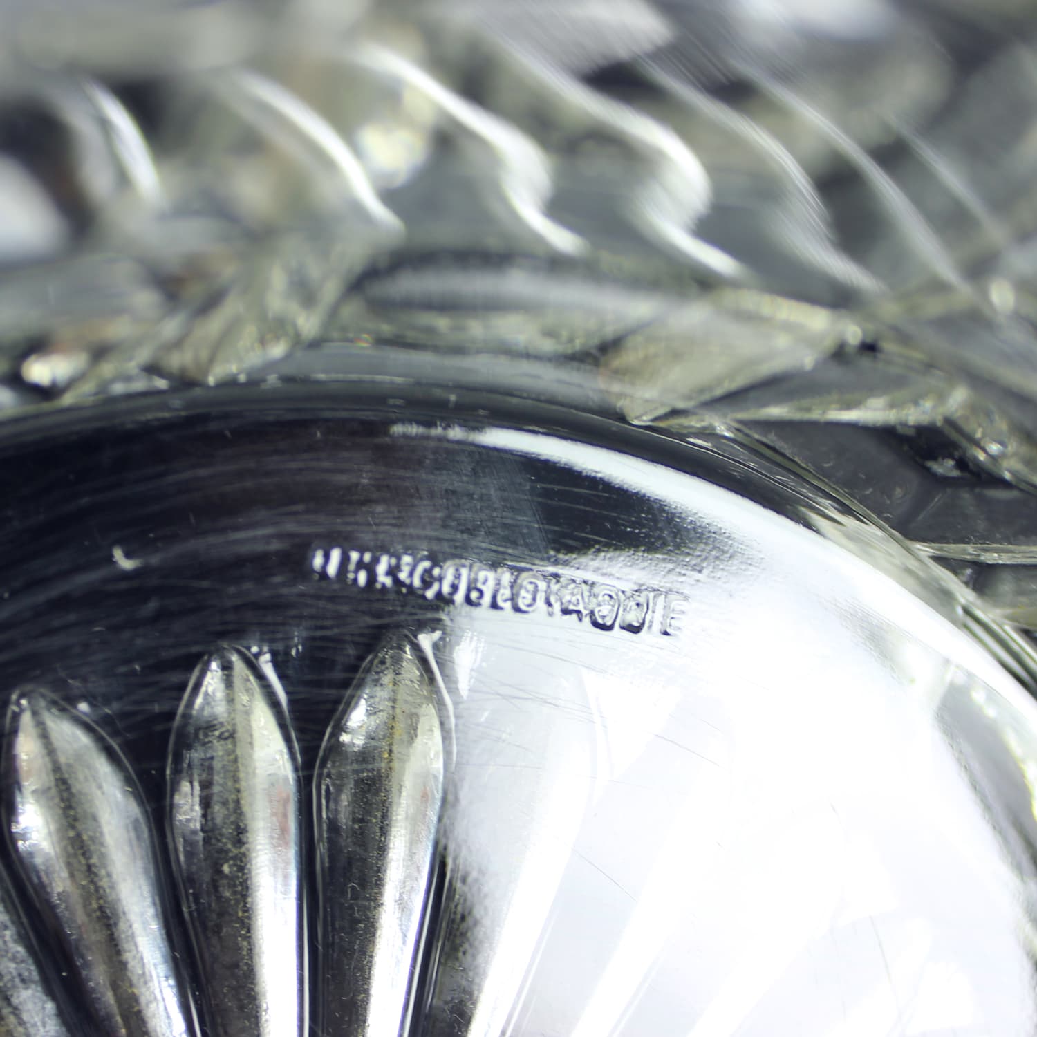 Set of Two Art Deco Bowls, transparent glass, Libochovice, Czechoslovakia, 1930s. - 196476