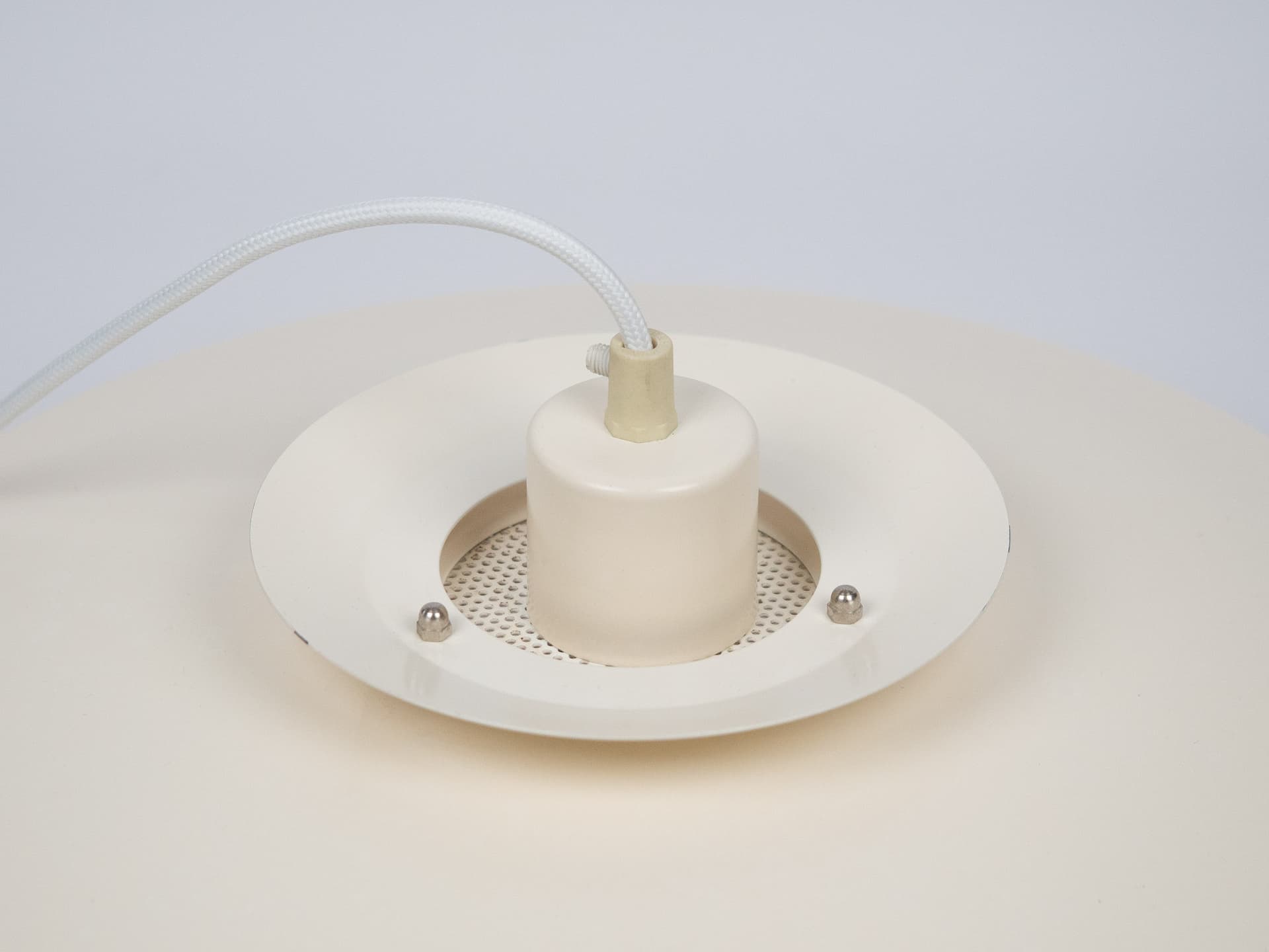 Pendant Lamp Bless, white aluminium, by B. Nordsted, Denmark, 1980s. - 196537
