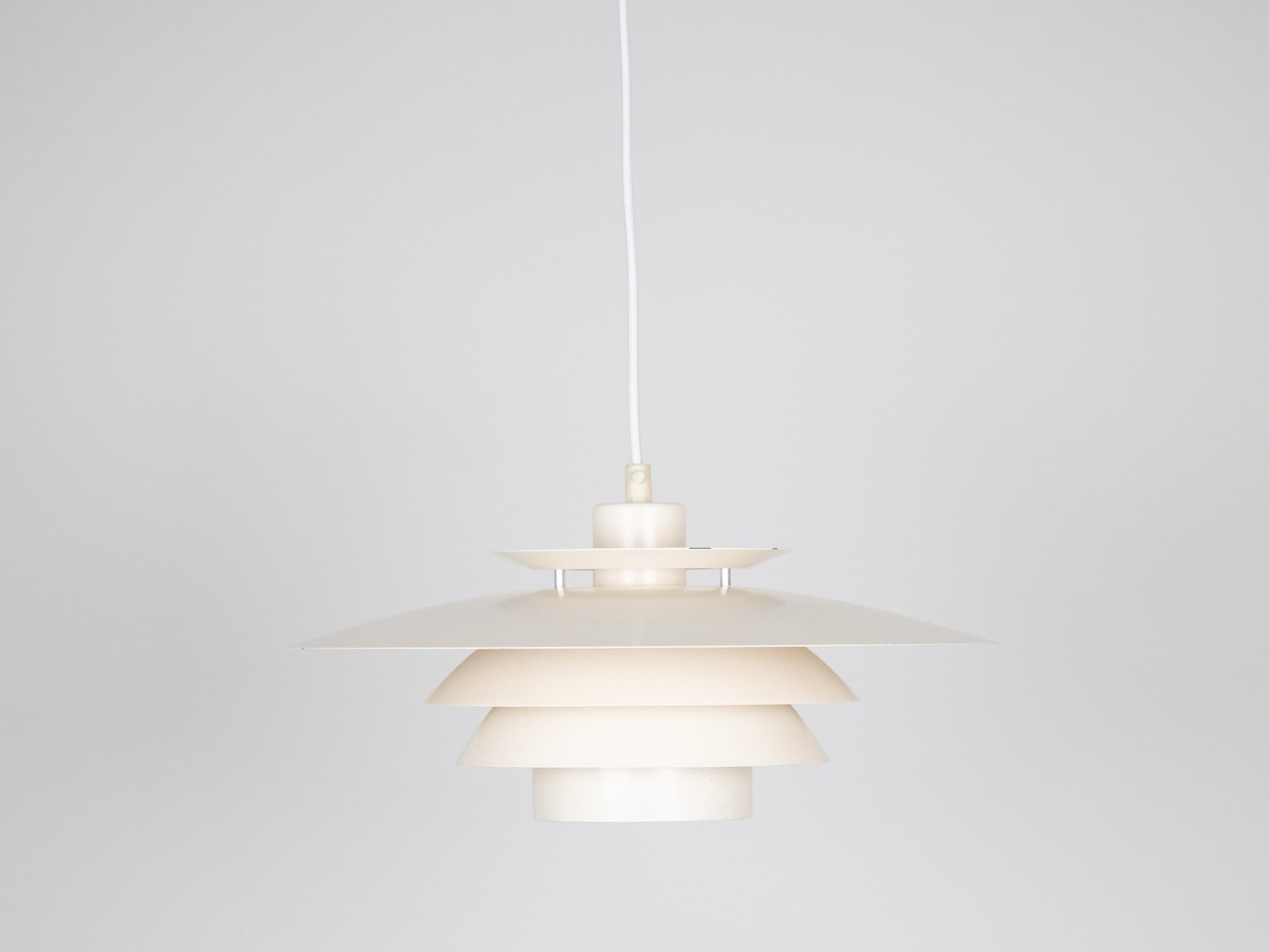 Pendant Lamp Bless, white aluminium, by B. Nordsted, Denmark, 1980s. - 196533