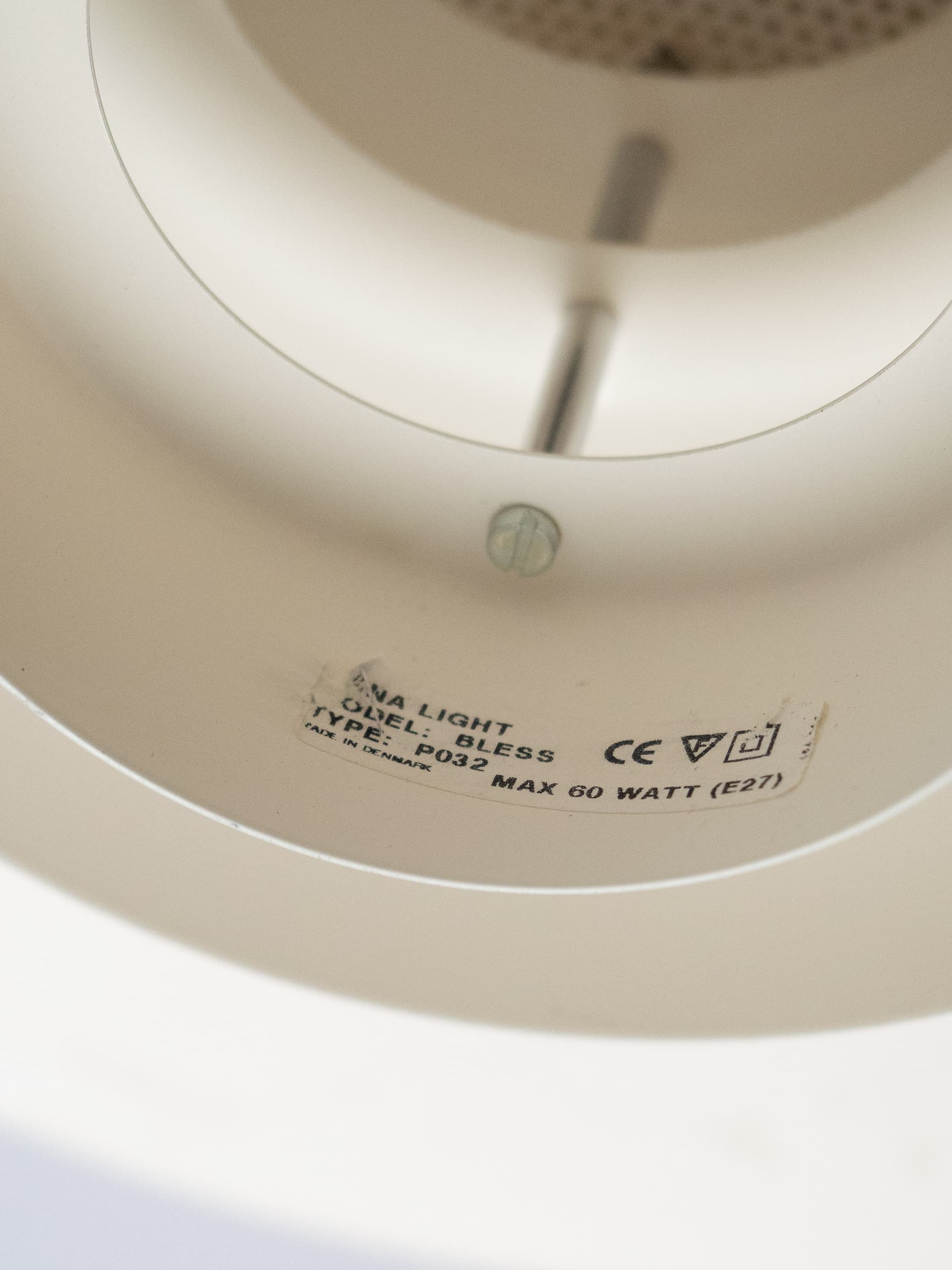 Pendant Lamp Bless, white aluminium, by B. Nordsted, Denmark, 1980s. - 196541