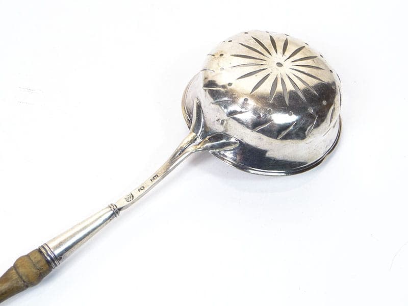 Pickle Spoon, silver, wood, Sweden, 19th c. - 196605