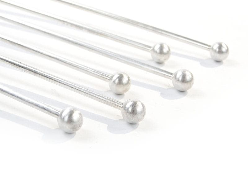 Komplet mieszadełek koktajlowych, srebrny, mosiądz, Francja, lata 50. - 196611