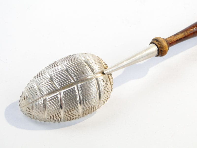 Jam spoon, Art Nouveau, silver, dark brown wood, Poland, 1920s - 196658