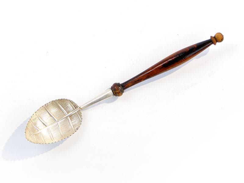 Jam spoon, Art Nouveau, silver, dark brown wood, Poland, 1920s - 196662