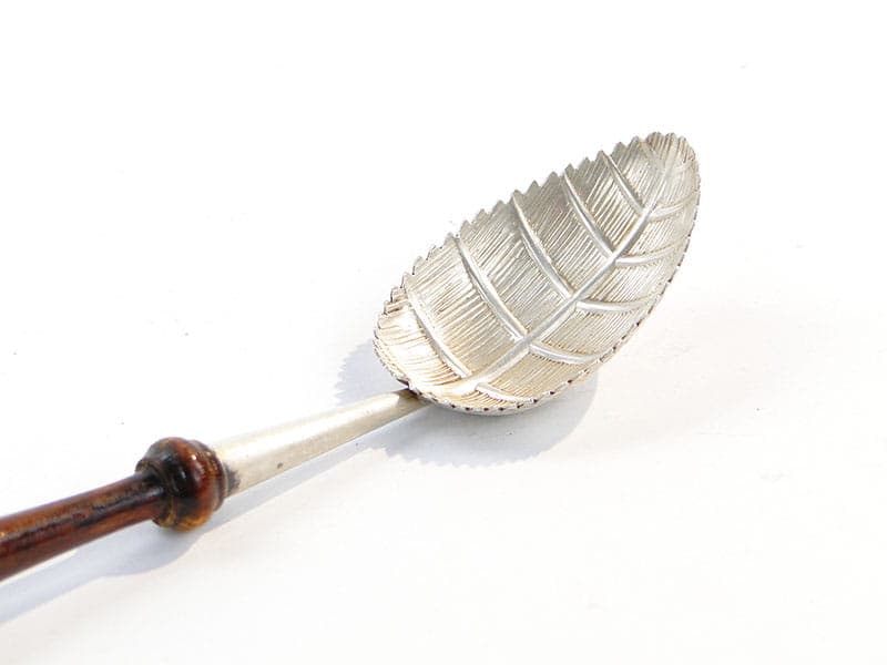 Jam spoon, Art Nouveau, silver, dark brown wood, Poland, 1920s - 196660