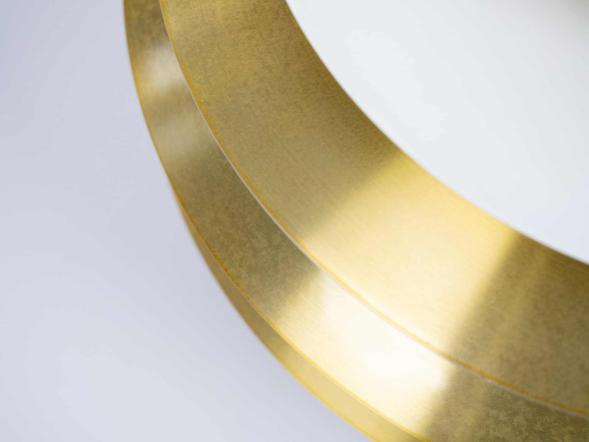 Pendant lamp Barcelona, golden metal, by B. Karlby, Lyfa, Denmark, 1970s. - 196711