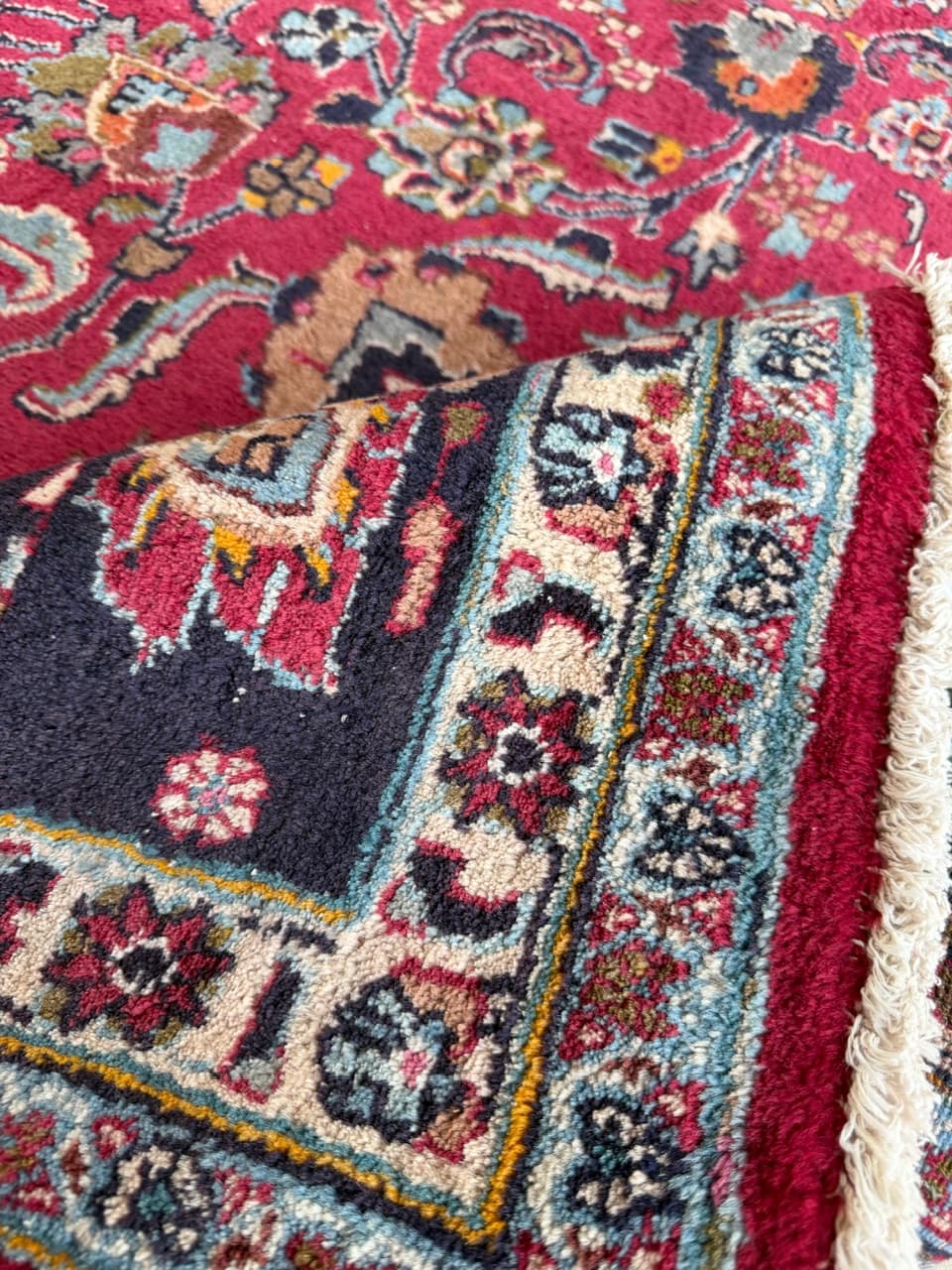 Dywan Mesched 370x270 cm, czerwony, wełna, Iran - 196718