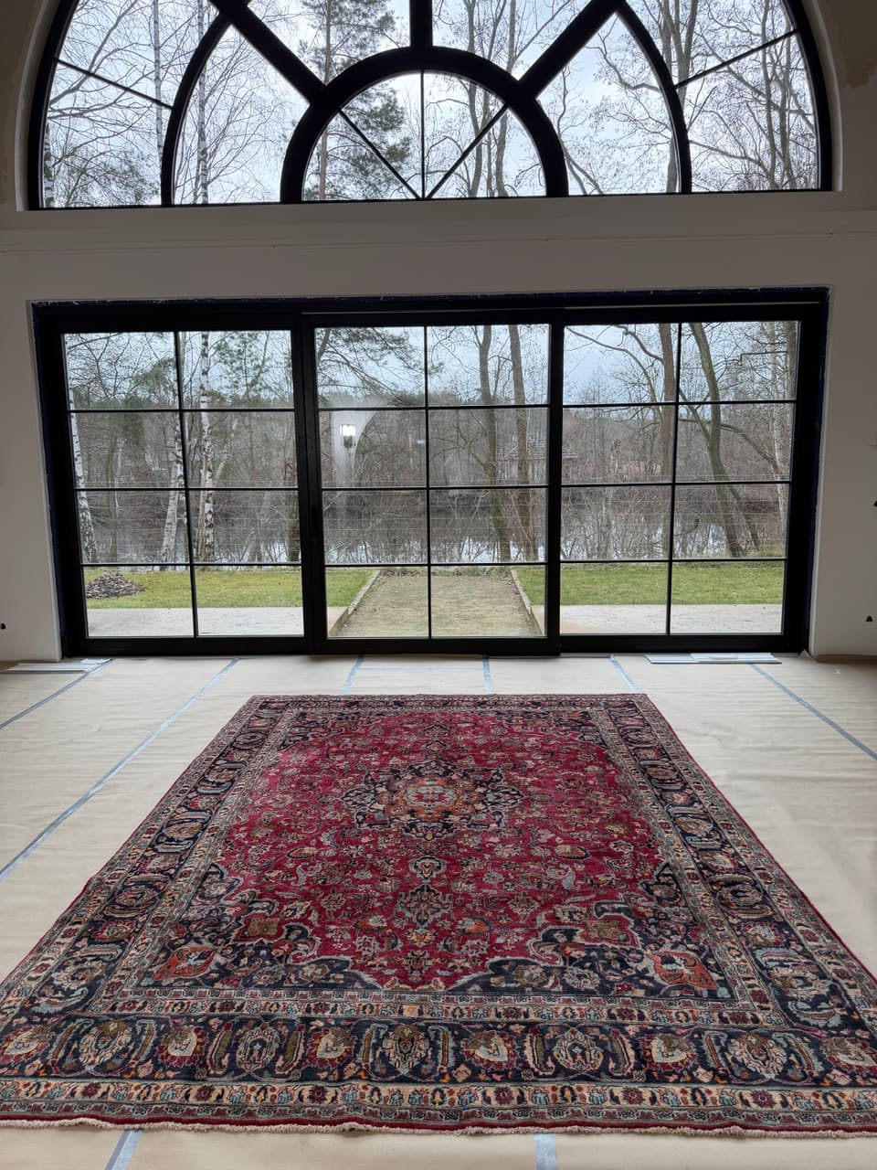 Dywan Mesched 370x270 cm, czerwony, wełna, Iran - 196714