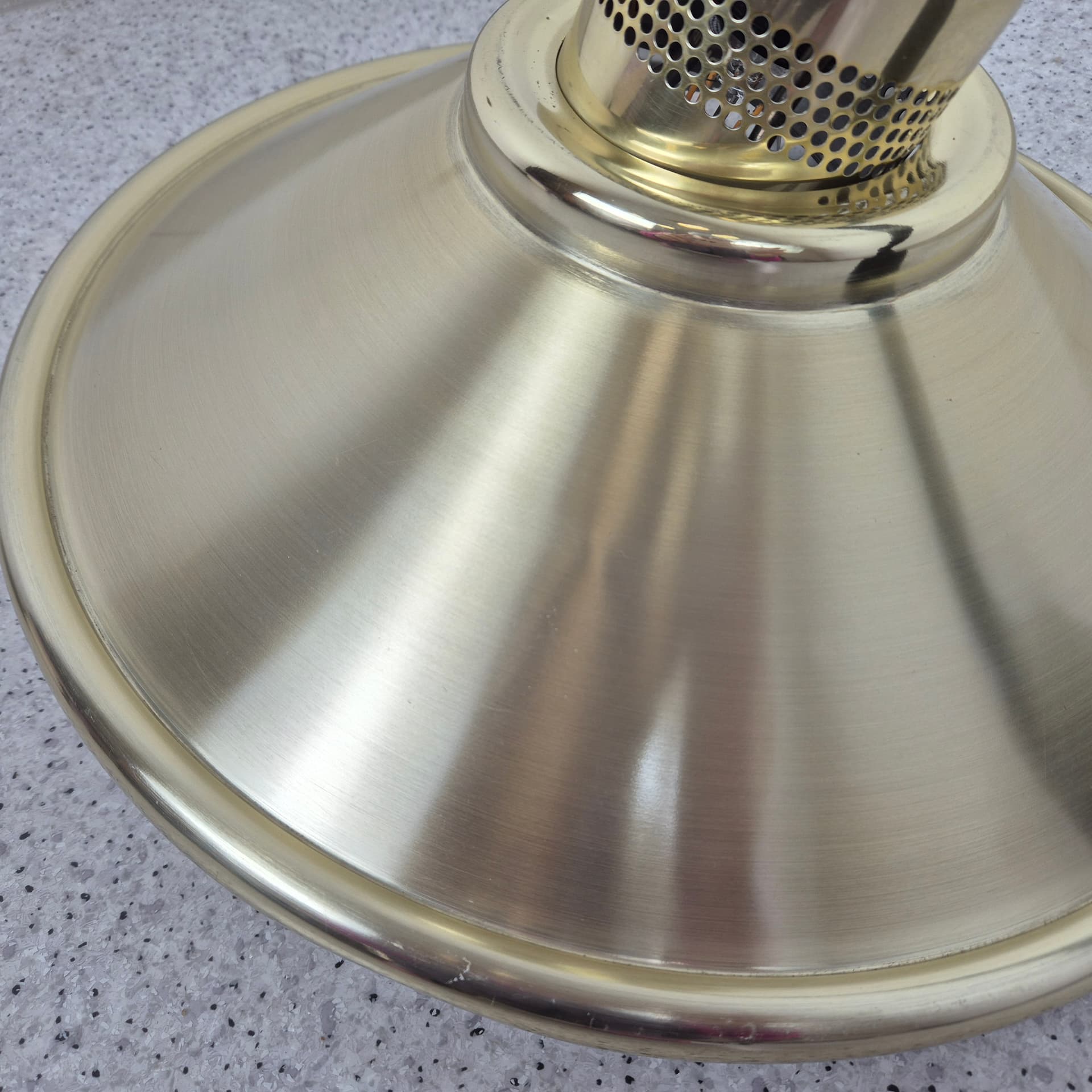 Pendant lamp, golden brass, Norway, 1960s. - 196780