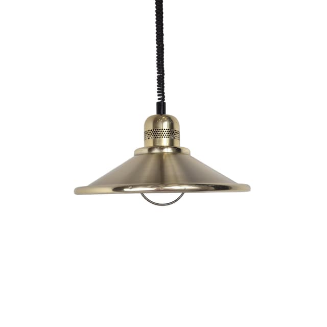 Pendant lamp, golden brass, Norway, 1960s. - DIMENSION