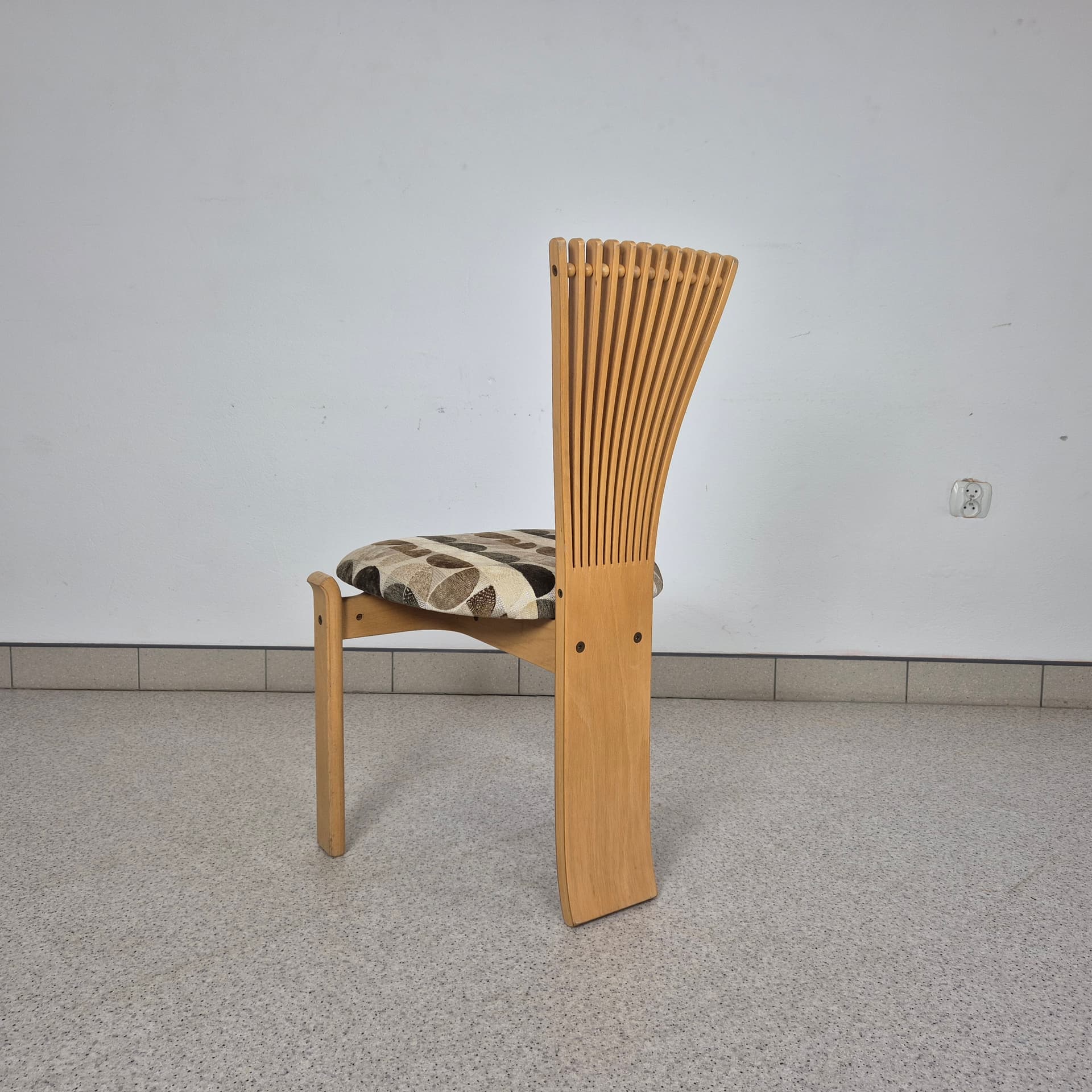 Chair Totem, multicolor, birch plywood, by T. Nielsen, Westnofa, Norway, 1960s. - 196812