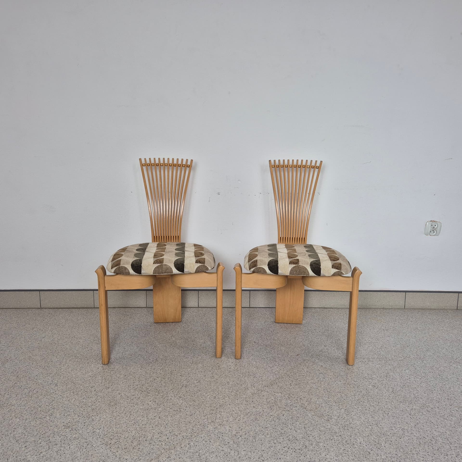 Chair Totem, multicolor, birch plywood, by T. Nielsen, Westnofa, Norway, 1960s. - 196814