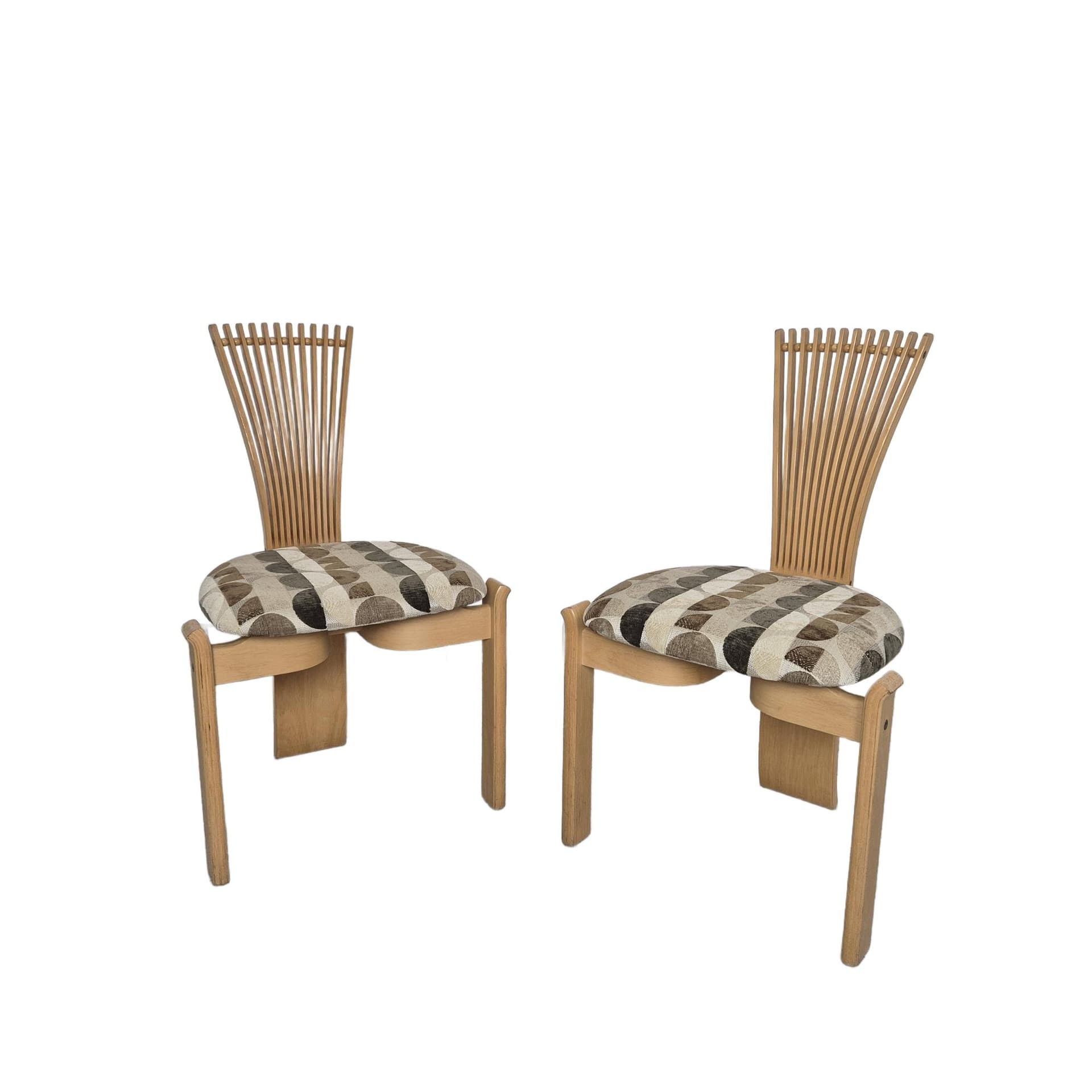 Chair Totem, multicolor, birch plywood, by T. Nielsen, Westnofa, Norway, 1960s.