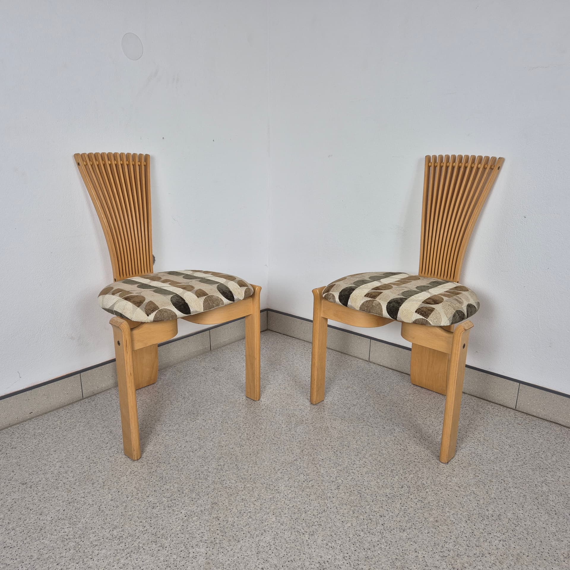 Chair Totem, multicolor, birch plywood, by T. Nielsen, Westnofa, Norway, 1960s. - 196816