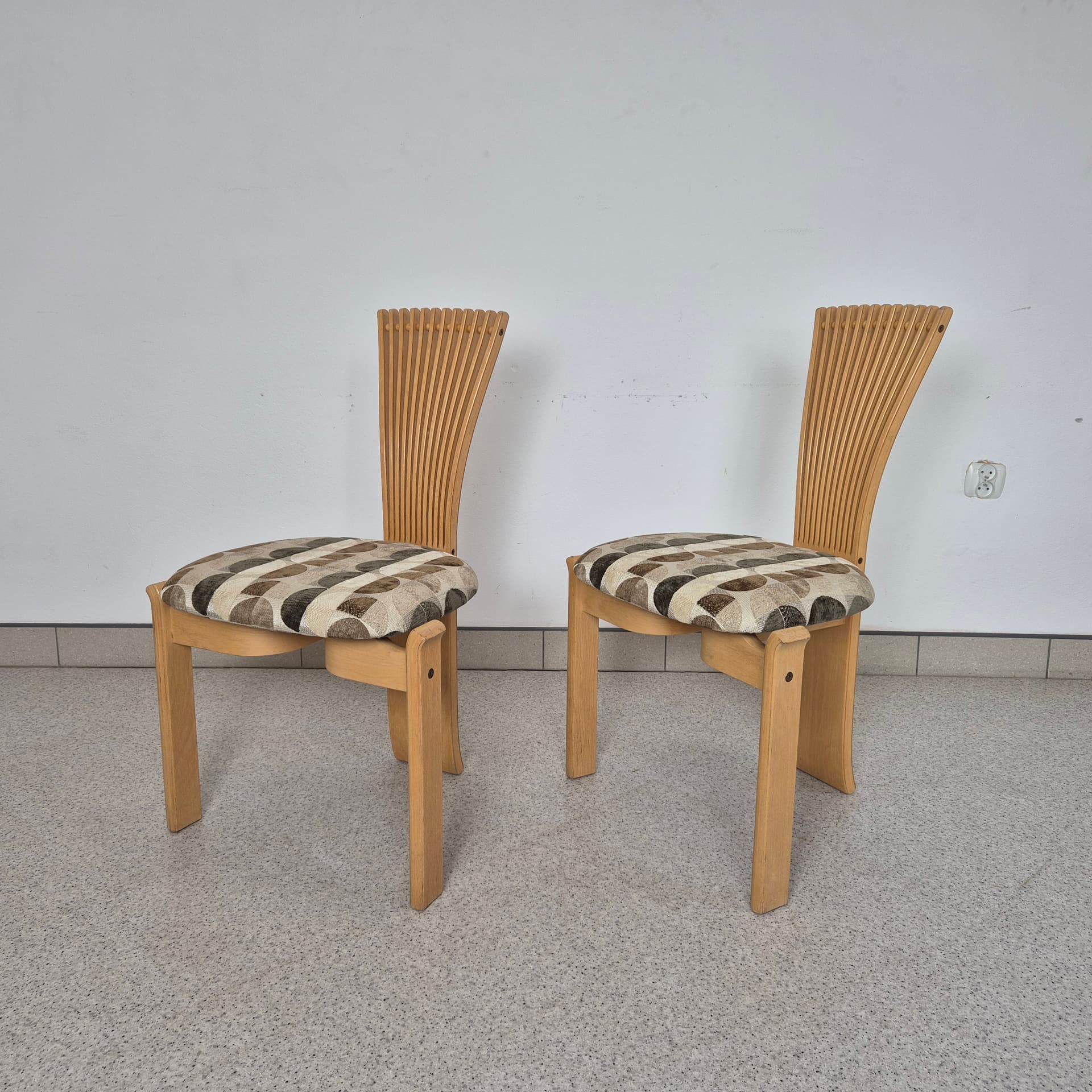 Chair Totem, multicolor, birch plywood, by T. Nielsen, Westnofa, Norway, 1960s. - 196810