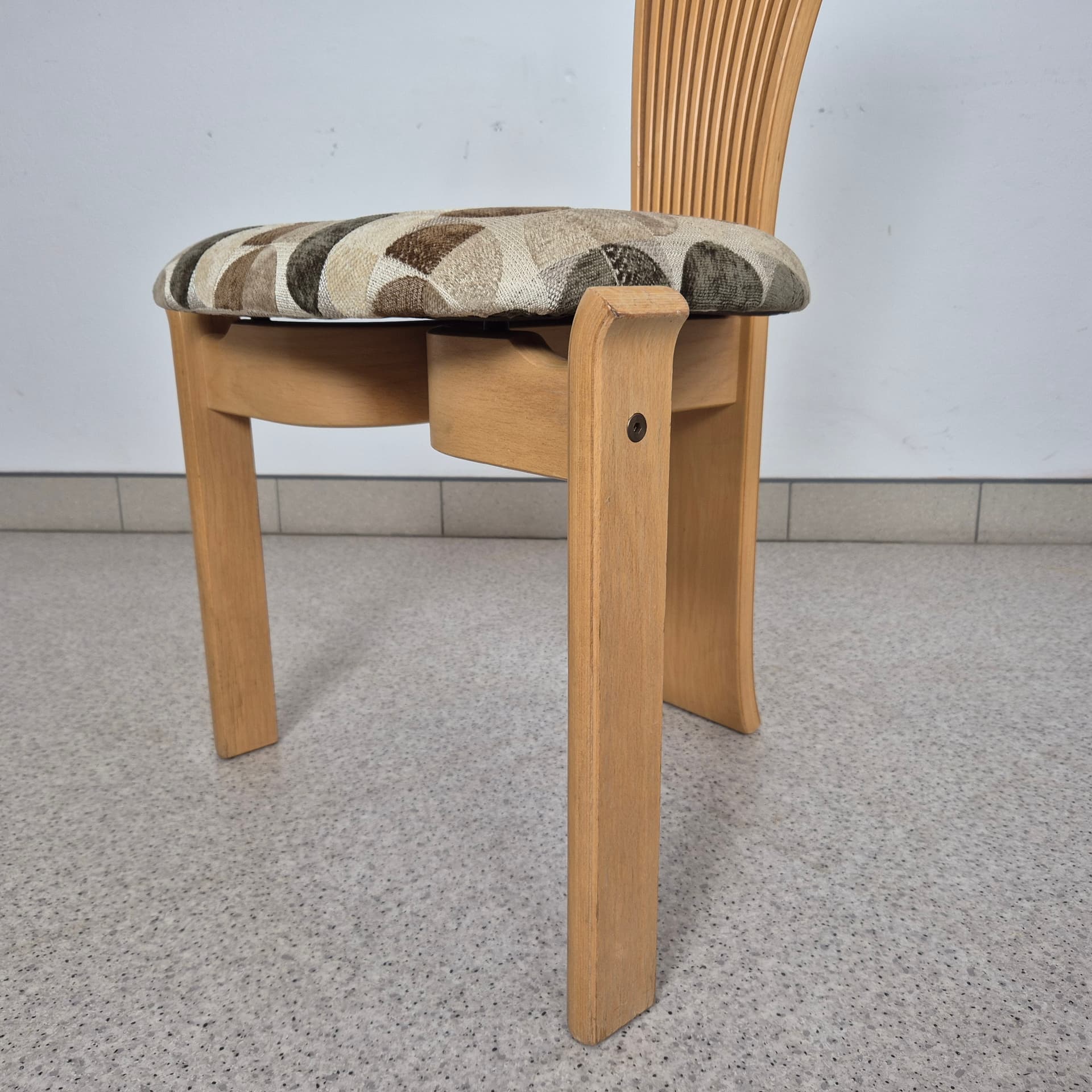 Chair Totem, multicolor, birch plywood, by T. Nielsen, Westnofa, Norway, 1960s. - 196815