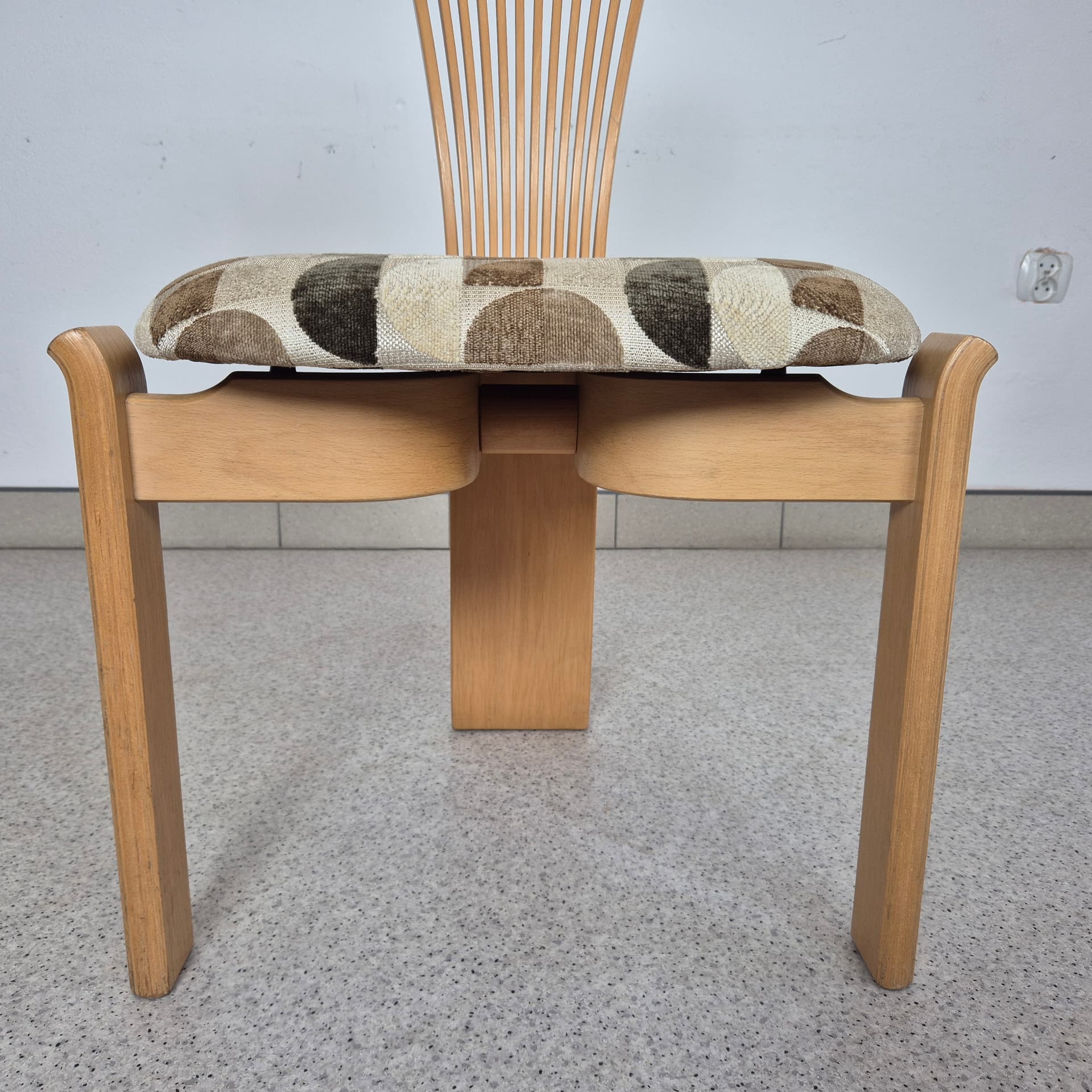 Chair Totem, multicolor, birch plywood, by T. Nielsen, Westnofa, Norway, 1960s. - 196811