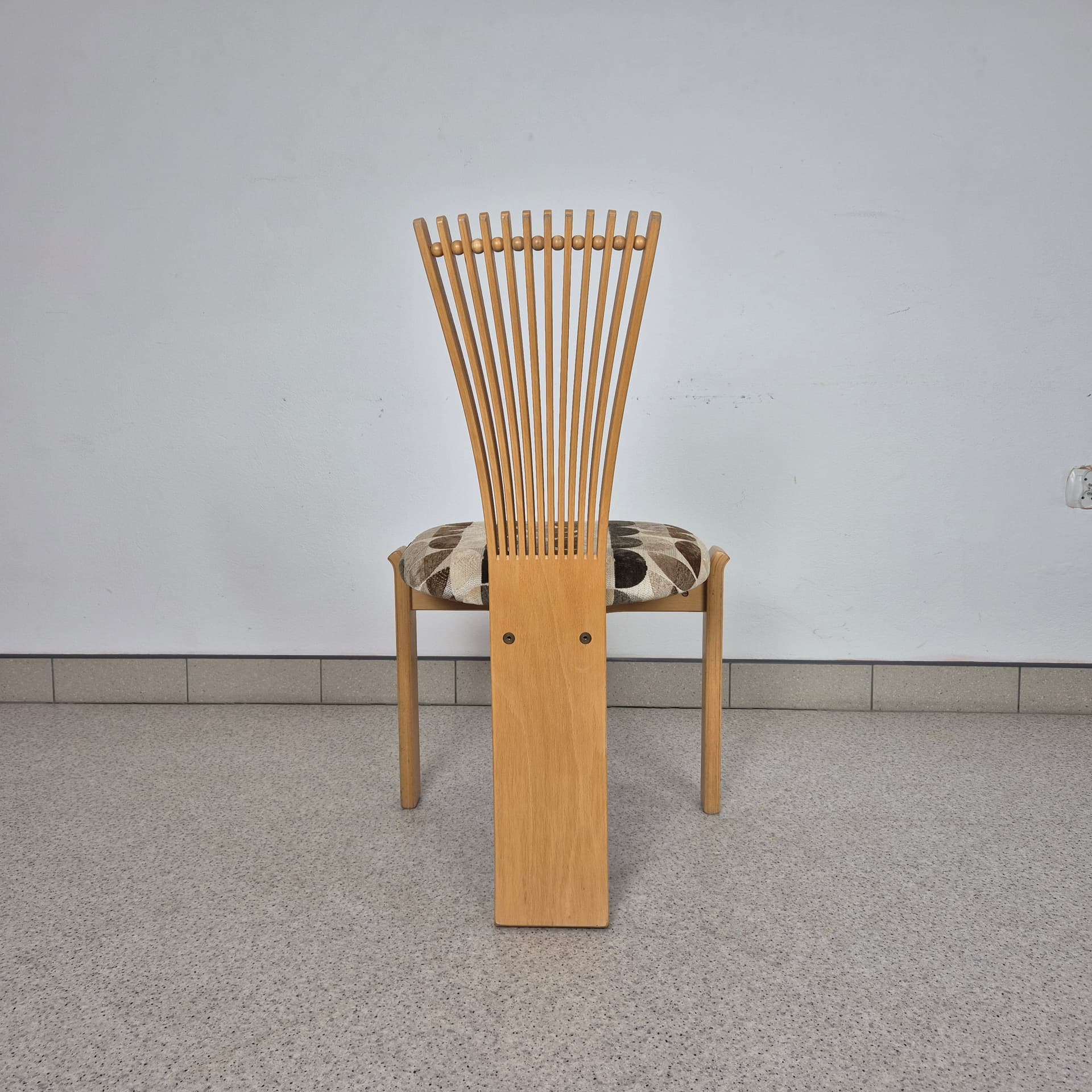 Chair Totem, multicolor, birch plywood, by T. Nielsen, Westnofa, Norway, 1960s. - 196813