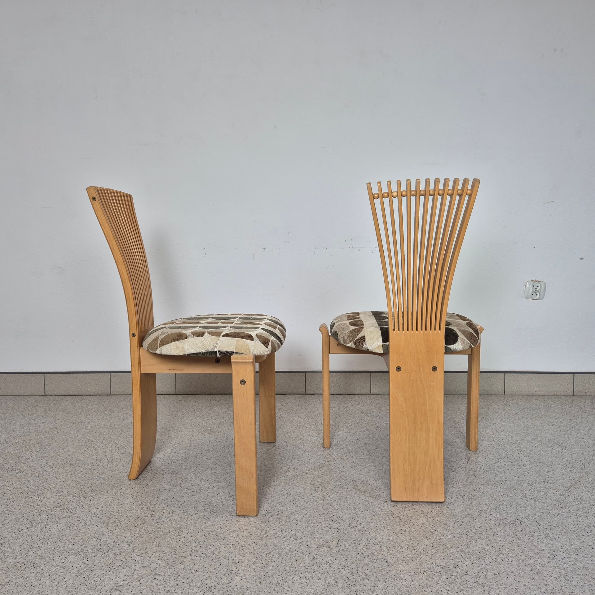 Chair Totem, multicolor, birch plywood, by T. Nielsen, Westnofa, Norway, 1960s. - 196809