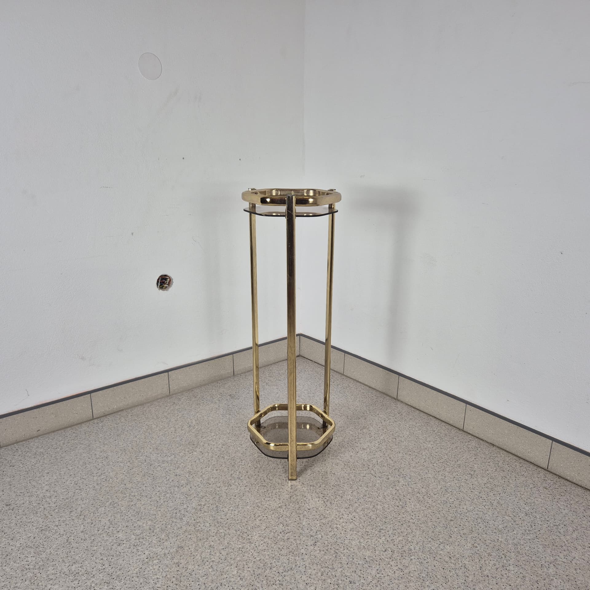 Plant Stand Hollywood Regency, golden brass, Germany, 1980s. - 196821