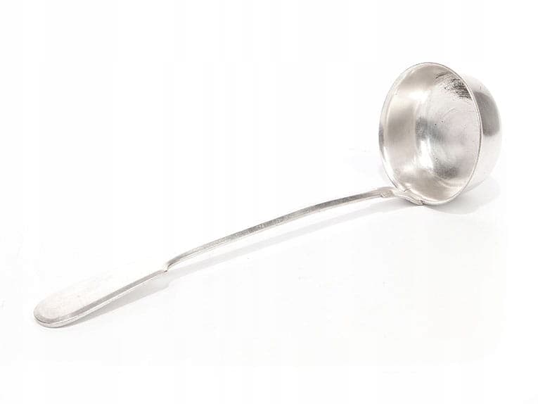 Soup Ladle Mazowiecki, silver brass, Fraget, Poland, 1920s