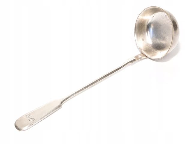 Soup Ladle, silver brass, Henneberg Brothers, Poland, 19th c. - DIMENSION