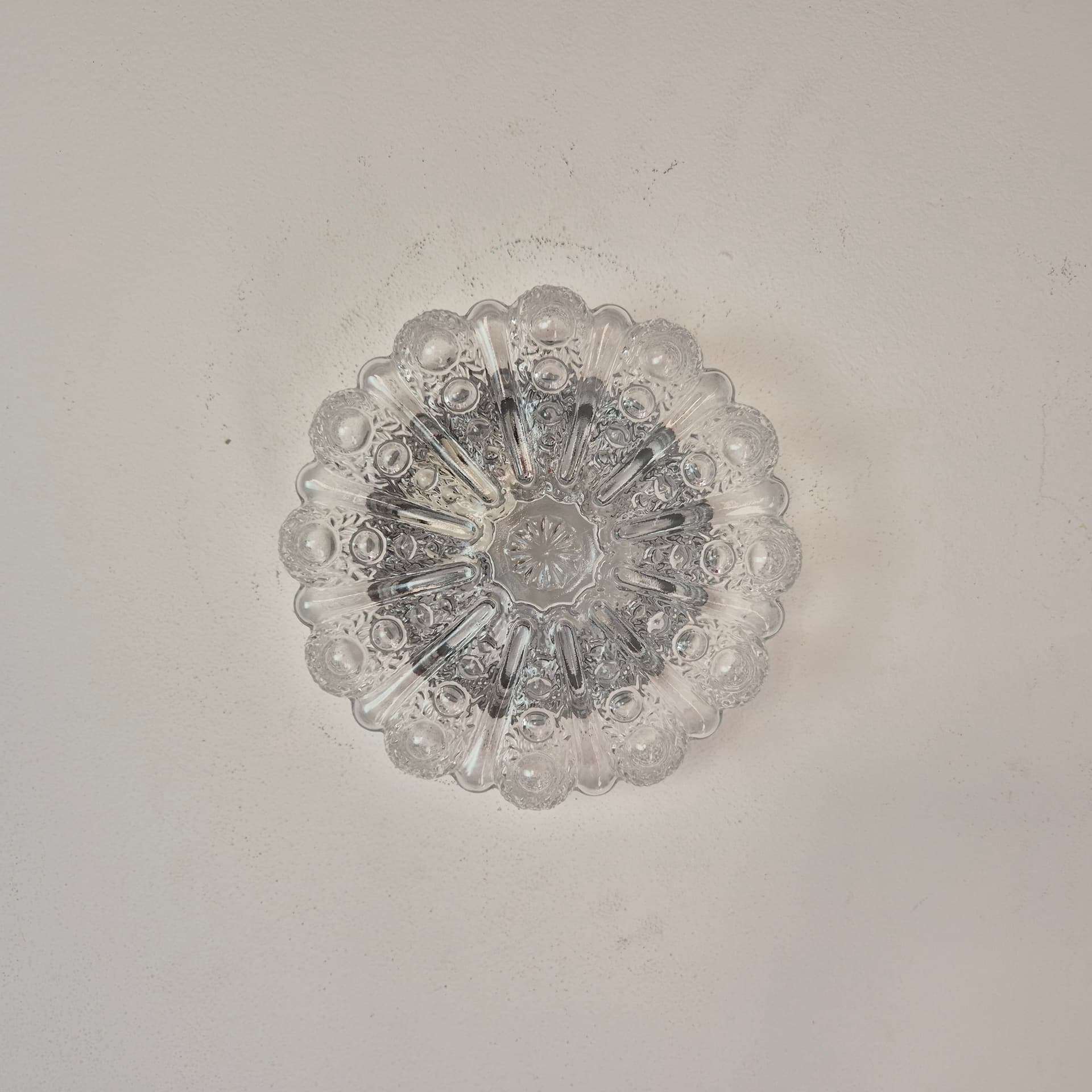 Kinkiet bubble, szkło transparent, Niemcy, lata 70. - 196942